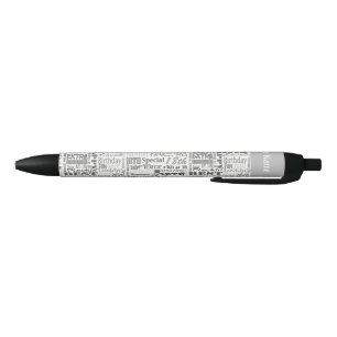 Stylo Noir Amusants 18ème anniversaire Fête Faveurs Personnal