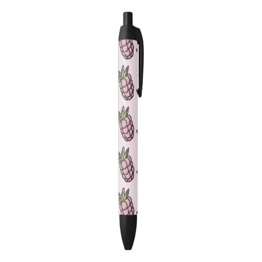 Stylo Noir Ananas Motif Y2K Retro Funky Retro (Bas (Vertical))
