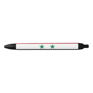 Stylo Noir Ancien drapeau de Syrie