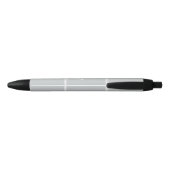 Stylo Noir Ancre grise monogramme (Dos)