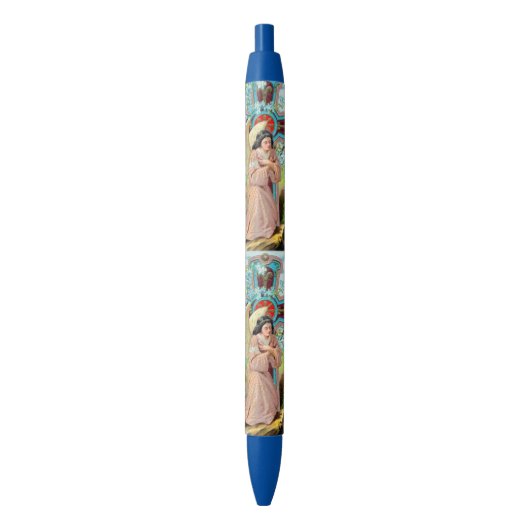 Stylo Noir Ange priant (devant Vertical)