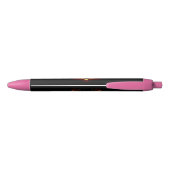 Stylo Noir Angel Fire Heart with Wings (Dos)