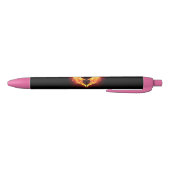 Stylo Noir Angel Fire Heart with Wings (Bas)
