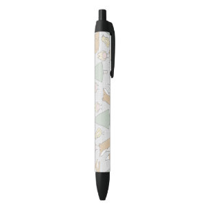 Stylo Noir Animaux de la forêt Renard sauvage Poussin Pin