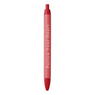 Stylo Noir Anniversaire Rouge Chic