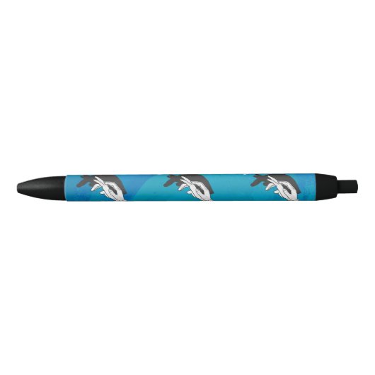 Stylo Noir Anteater en bleu (Devant)