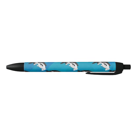 Stylo Noir Anteater en bleu (Bas)