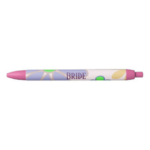Stylo Noir Appréciation florale de la mariée