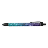 Stylo Noir Aqua blue Ombre parties scintillant scintillants P (Haut)