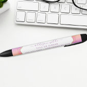 Stylo Noir Aquarelle Arc-En-Ciel Et Or Entreprise