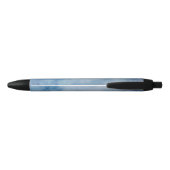 Stylo Noir Aquarelle bleue Texture (Dos)
