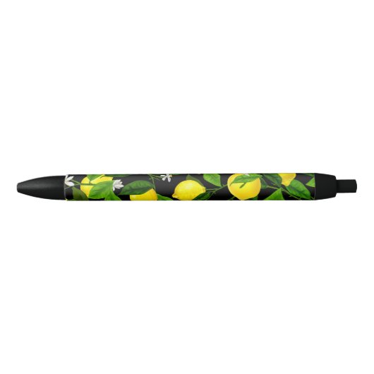 Stylo Noir Aquarelle Citron 2 (Devant)
