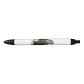 Stylo Noir Aquarelle Corbeau Oiseau Nature Art (Devant)