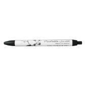 Stylo Noir Aquarelle encre noir et blanc maquillage femme (Devant)