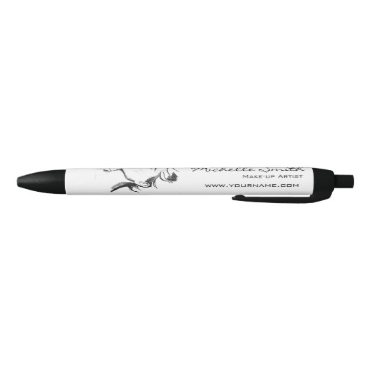 Stylo Noir Aquarelle encre noir et blanc maquillage femme (Bas)