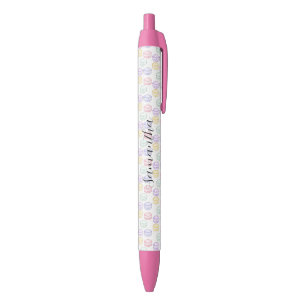 Stylo Noir Aquarelle Macarons français