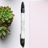 Stylo Noir Aquarelle Noir Et Or