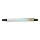 Stylo Noir Aquarelle Ombre Gold Glitzy Parties scintillant (Devant)