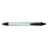 Stylo Noir Aquarelle Ombre Gold Glitzy Parties scintillant (Dos)