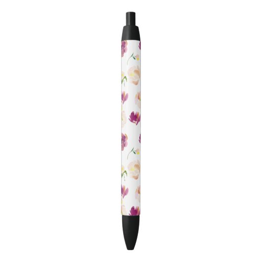 Stylo Noir Aquarelle rose brune Bourgogne (devant Vertical)