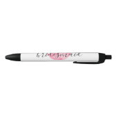 Stylo Noir Aquarelle rose lèvres Kiss Bridesmaid (Bas)