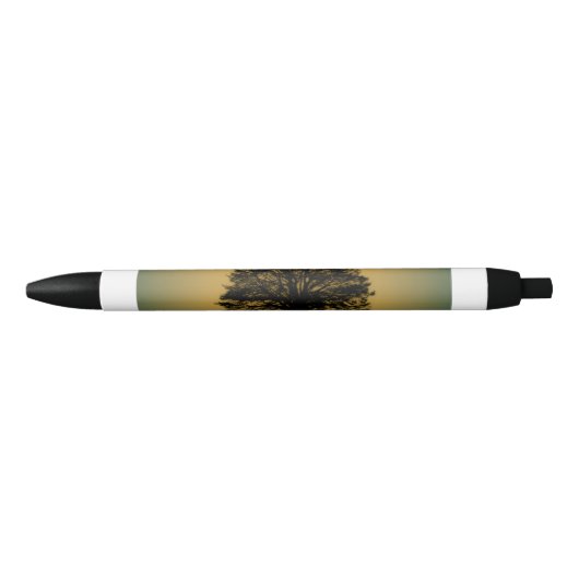 Stylo Noir Arbre doré (Devant)