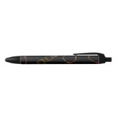 Stylo Noir Arc arc-en-ciel circulaire (Haut)