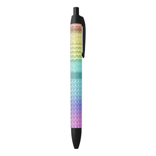 Stylo Noir Arc-en-ciel tribal de Bohème de Boho de Nordic (Bas (Vertical))
