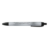 Stylo Noir Argent métallisé élégant (Bas)