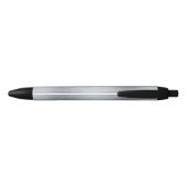 Stylo Noir Argent métallisé élégant (Dos)