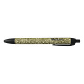 Stylo Noir Argent or brillant foncé parties scintillant ombre (Bas)