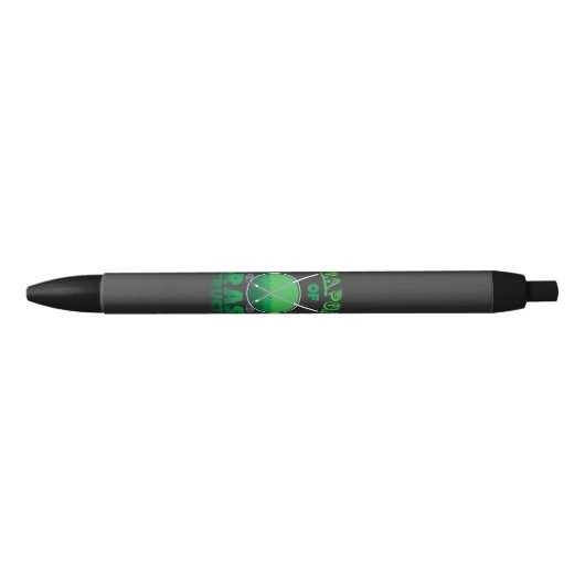 Stylo Noir Armes de destruction d'herbe (Devant)
