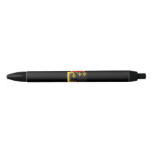Stylo Noir Armoiries de Workum (Devant)
