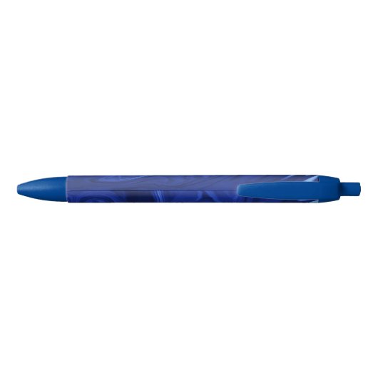 Stylo Noir Arrière - plan bleu Cobalt (Dos)