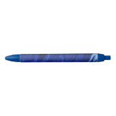 Stylo Noir Arrière - plan bleu Cobalt (Devant)
