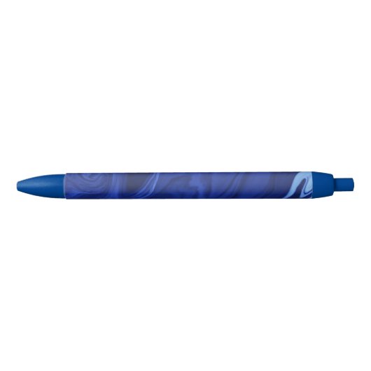 Stylo Noir Arrière - plan bleu Cobalt (Devant)