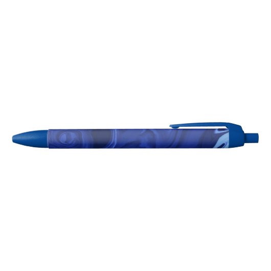 Stylo Noir Arrière - plan bleu Cobalt (Haut)