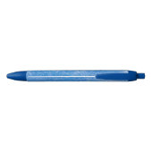 Stylo Noir Arrière - plan bleu d'aquarelle (Dos)