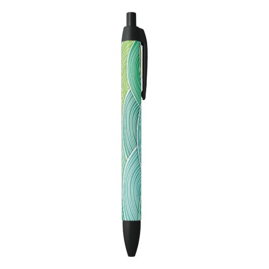 Stylo Noir Arrière - plan des vagues vertes abstraites (Bas (Vertical))