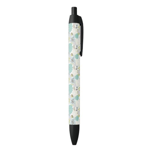 Stylo Noir Arrière - plan floral 5 (Bas (Vertical))