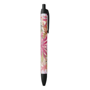 Stylo Noir Arrière - plan floral 6