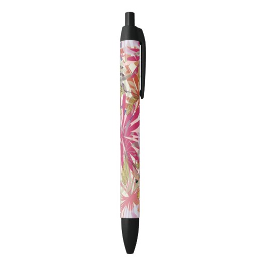 Stylo Noir Arrière - plan floral 6 (Bas (Vertical))