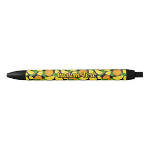 Stylo Noir Arrière - plan orange