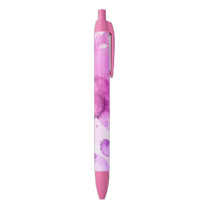Stylo Noir Arrière - plan peint à la main 5 d'aquarelle