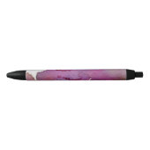 Stylo Noir Arrière - plan pourpre d'aquarelle (Devant)