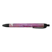 Stylo Noir Arrière - plan pourpre d'aquarelle (Bas)