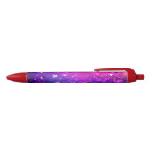 Stylo Noir Arrière - plan rose brillant (Haut)