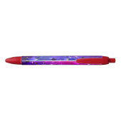 Stylo Noir Arrière - plan rose brillant (Dos)