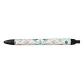 Stylo Noir Art de coquillages côtiers (Devant)