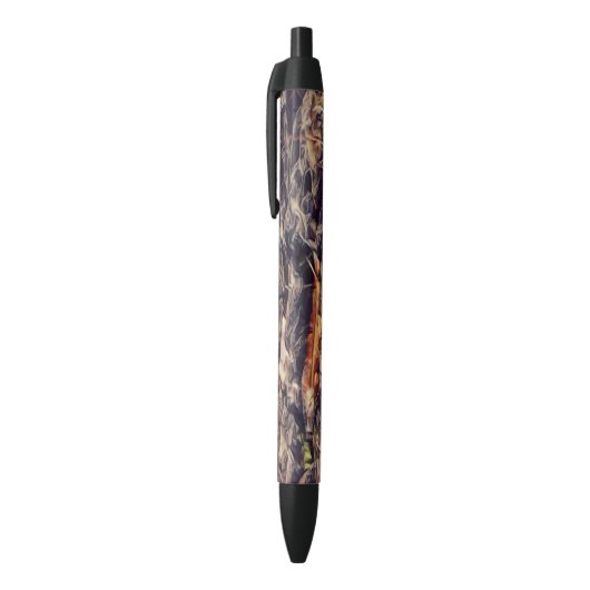 Stylo Noir Art de l'iguane orange (Haut (Vertical))